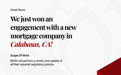 New Mortgage Company in Calabasas, CA has Engaged RADD LLC