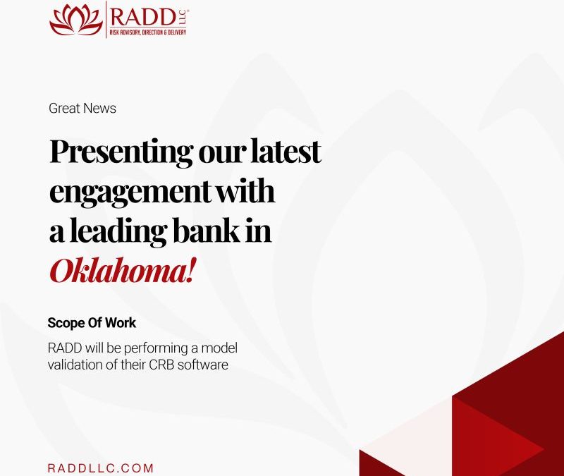 Exciting News: RADDLLC Won an Engagement with a Leading Bank in Oklahoma