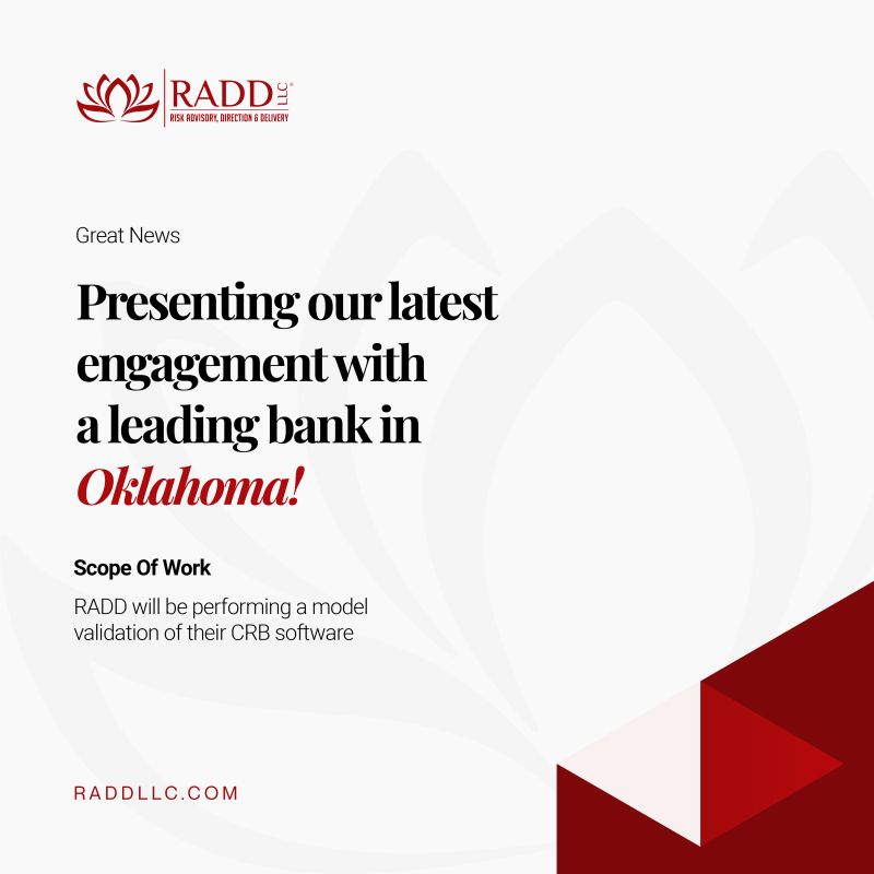 Exciting News: RADDLLC Won an Engagement with a Leading Bank in Oklahoma